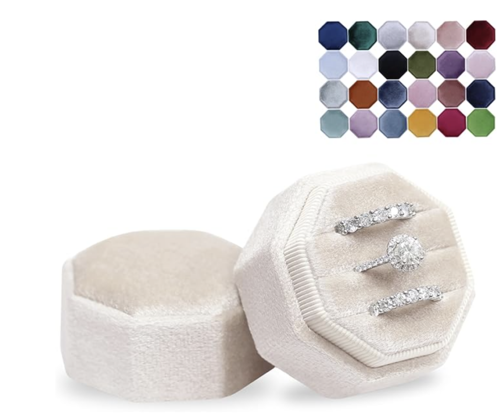 velvet luxury ring boxes for engagement
